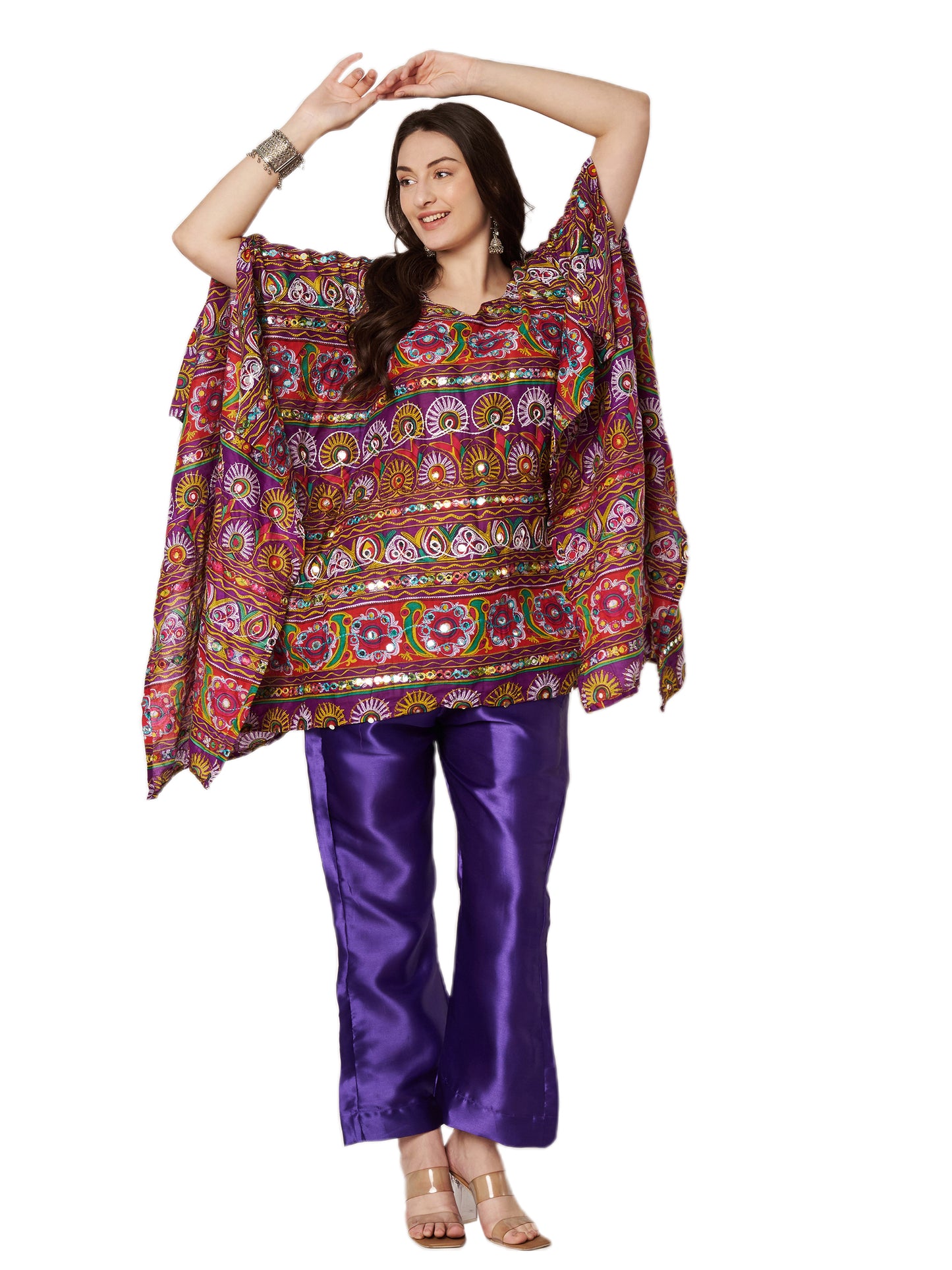 Jaipuri multi colour Cord Set