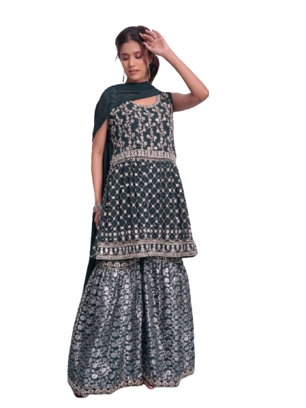 Blue Garara Suit set for women | Ladies | Girls