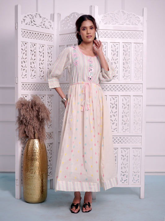 Party Wear Gown in Multicolour style