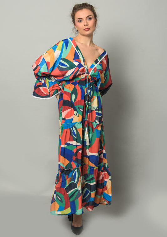 Aqua Girl Long Dress For Girls || Women||