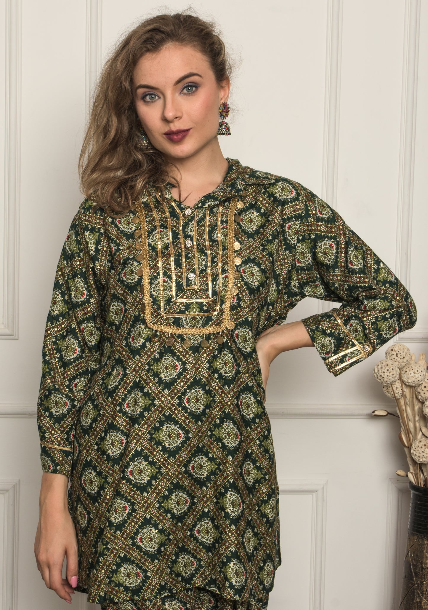 Women Afghani Salwar Suit Set