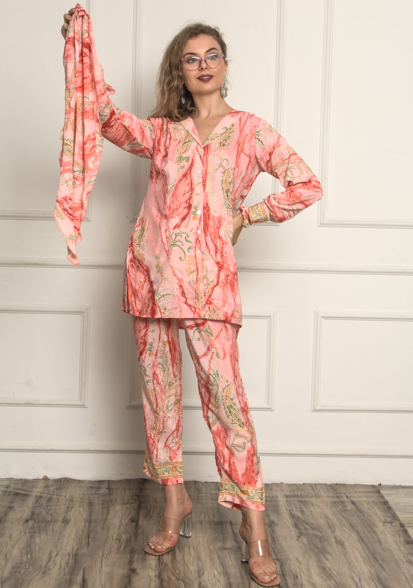 Cord Set with Muffler for women/Girls