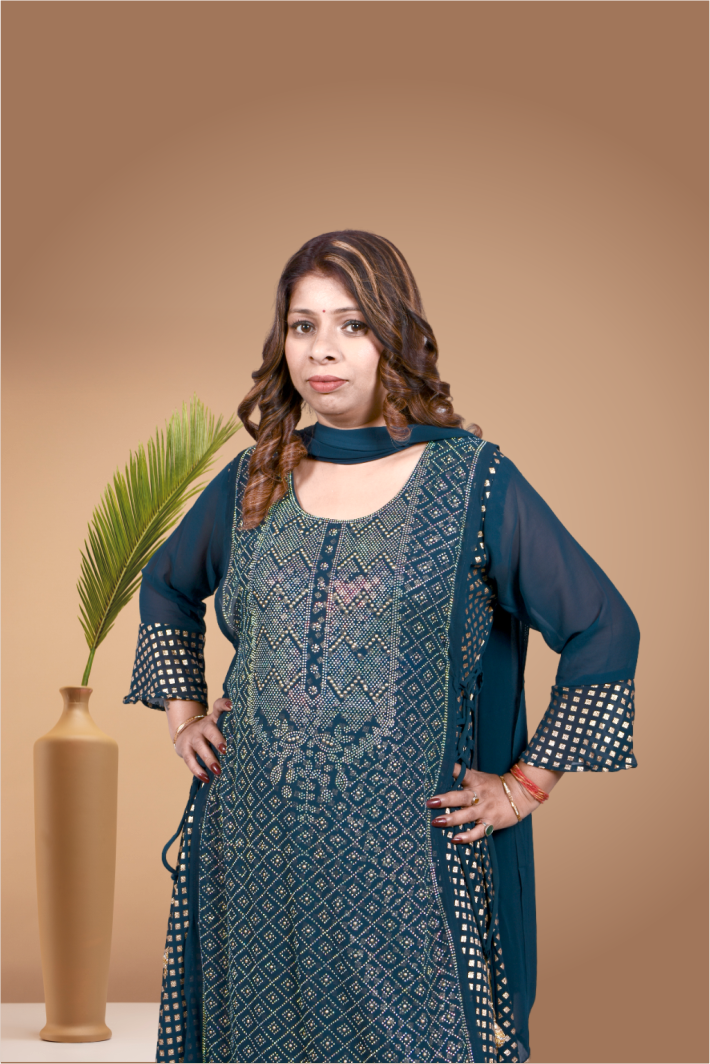Swarovski Work Long Dress \Women |Girls | Ladies