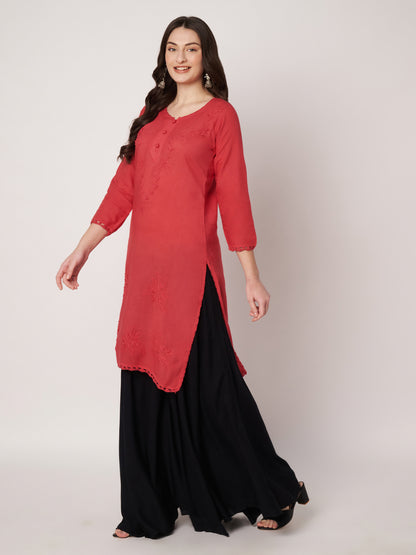 Kuberakshi -Chikankari Kurtis-  |women |Girls