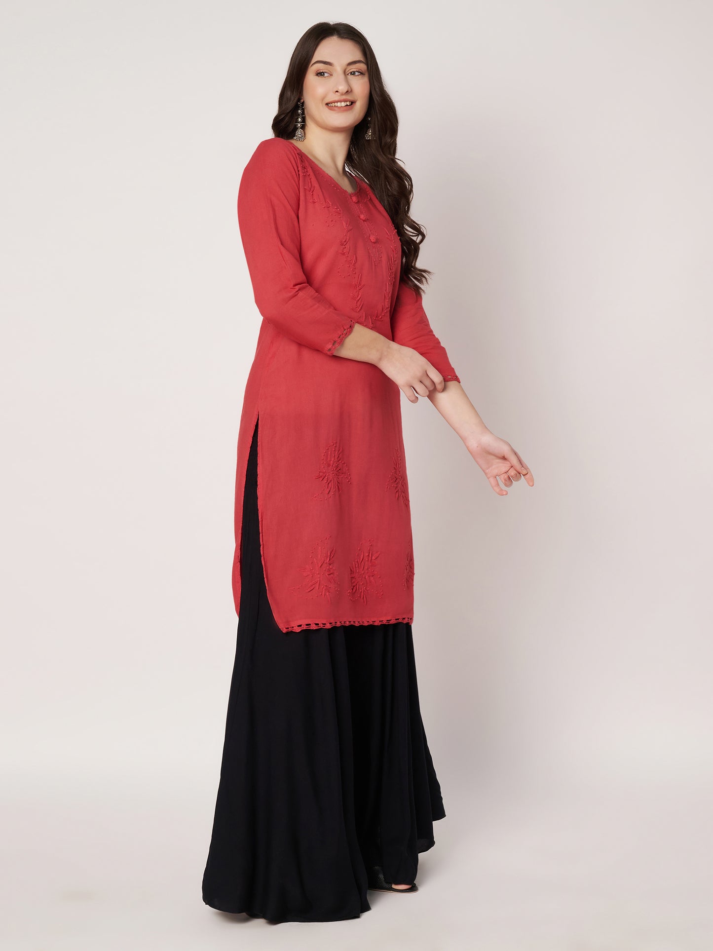 Kuberakshi -Chikankari Kurtis-  |women |Girls