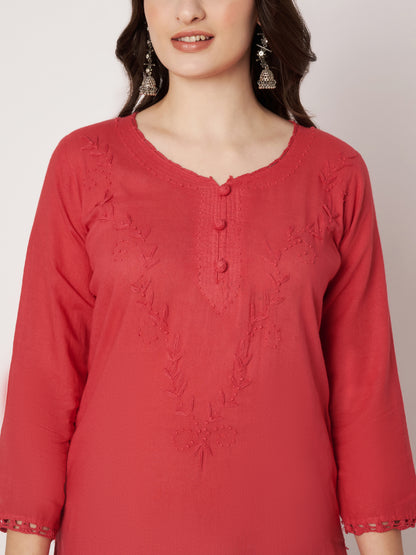 Kuberakshi -Chikankari Kurtis-  |women |Girls