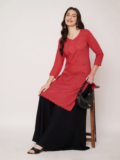 Kuberakshi -Chikankari Kurtis-  |women |Girls