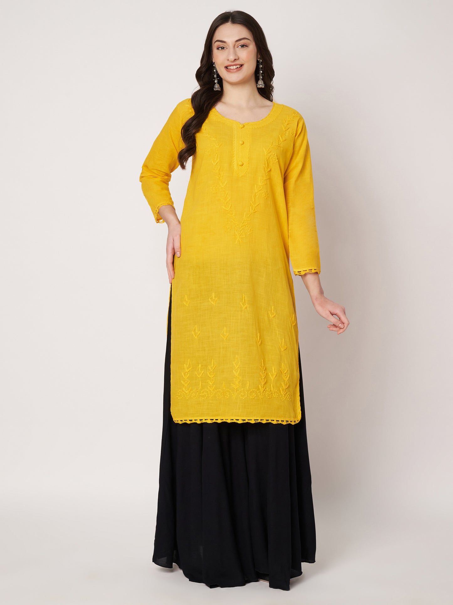 Kuberakshi -Chikankari Kurtis-  |women |Girls