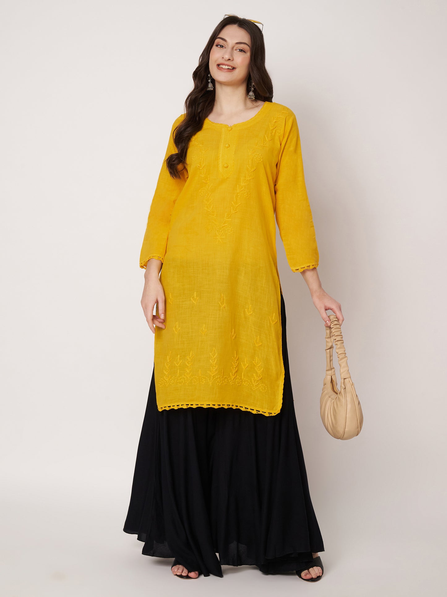 Kuberakshi -Chikankari Kurtis-  |women |Girls