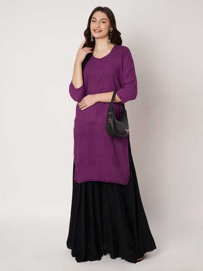 Kuberakshi -Chikankari Kurtis-  |women |Girls