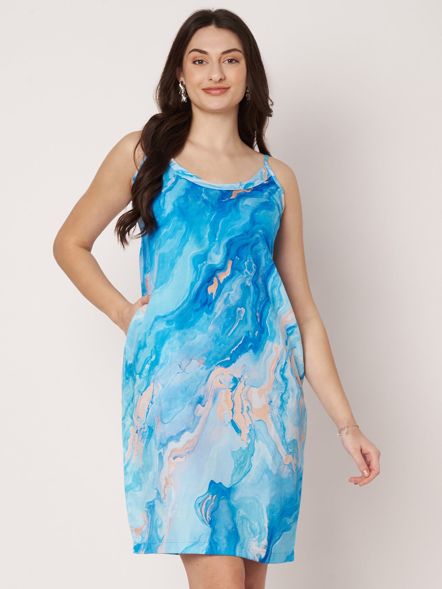 Kuberakshi- Ocean Breezy short dress