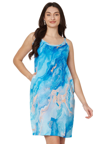 Kuberakshi- Ocean Breezy short dress