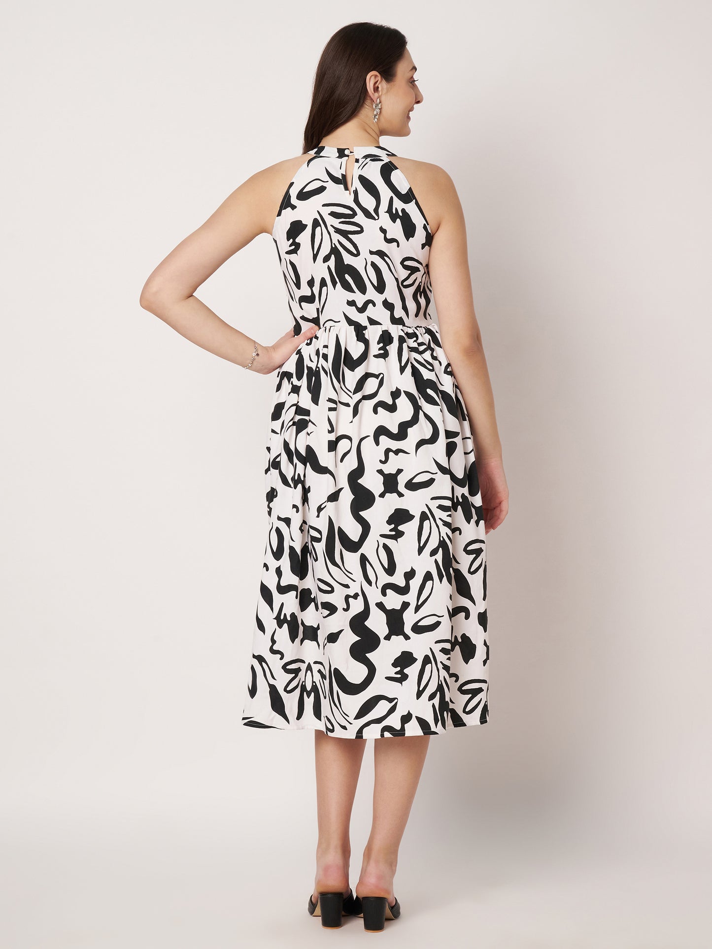 Kuberakshi- Black & White High Low Style long Dress |women |Girls