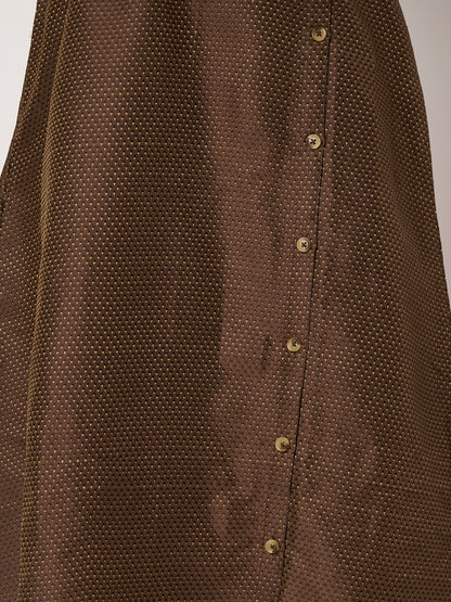 Kuberakshi - Brown side cut long dress