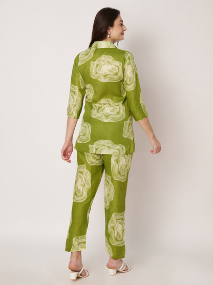 Kuberakshi - Green Mable  Print cord set
