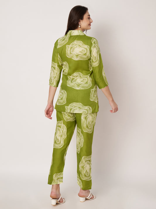 Kuberakshi - Green Mable  Print cord set