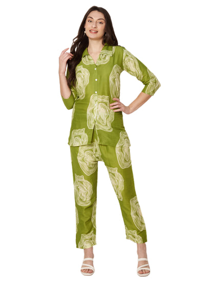 Kuberakshi - Green Mable  Print cord set