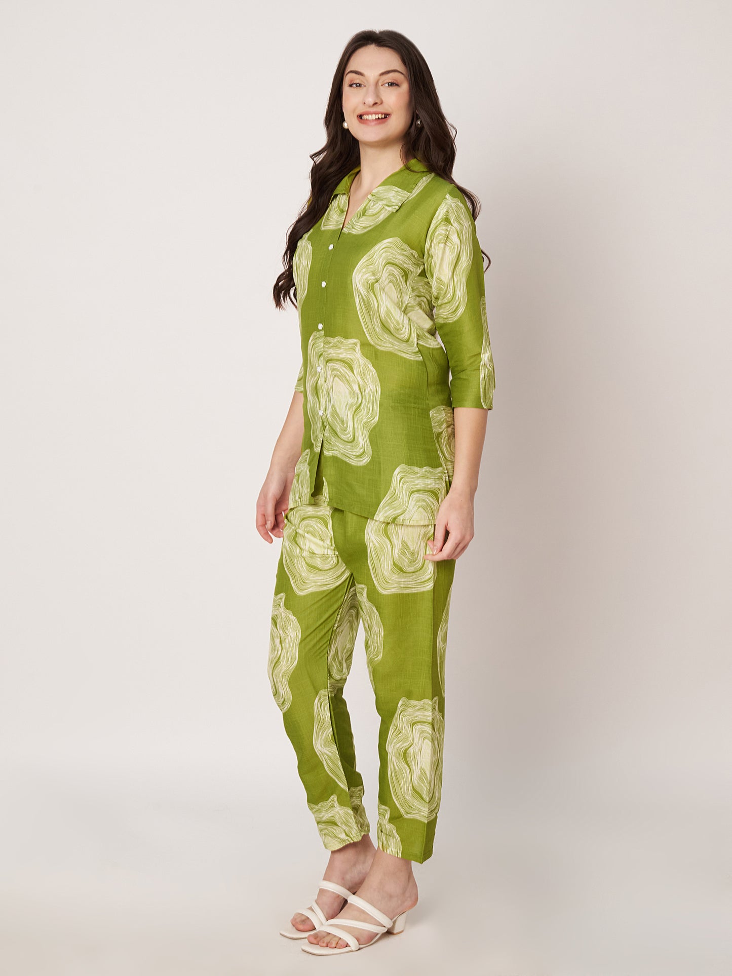 Kuberakshi - Green Mable  Print cord set