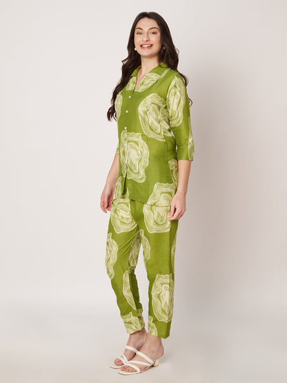 Kuberakshi - Green Mable  Print cord set