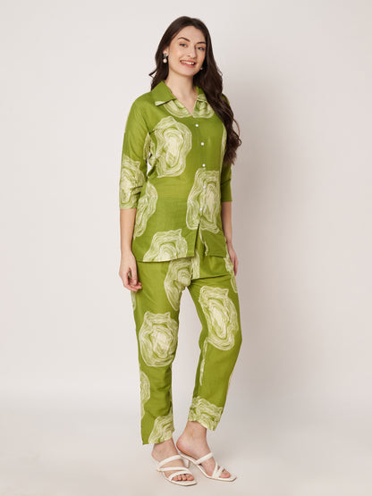 Kuberakshi - Green Mable  Print cord set