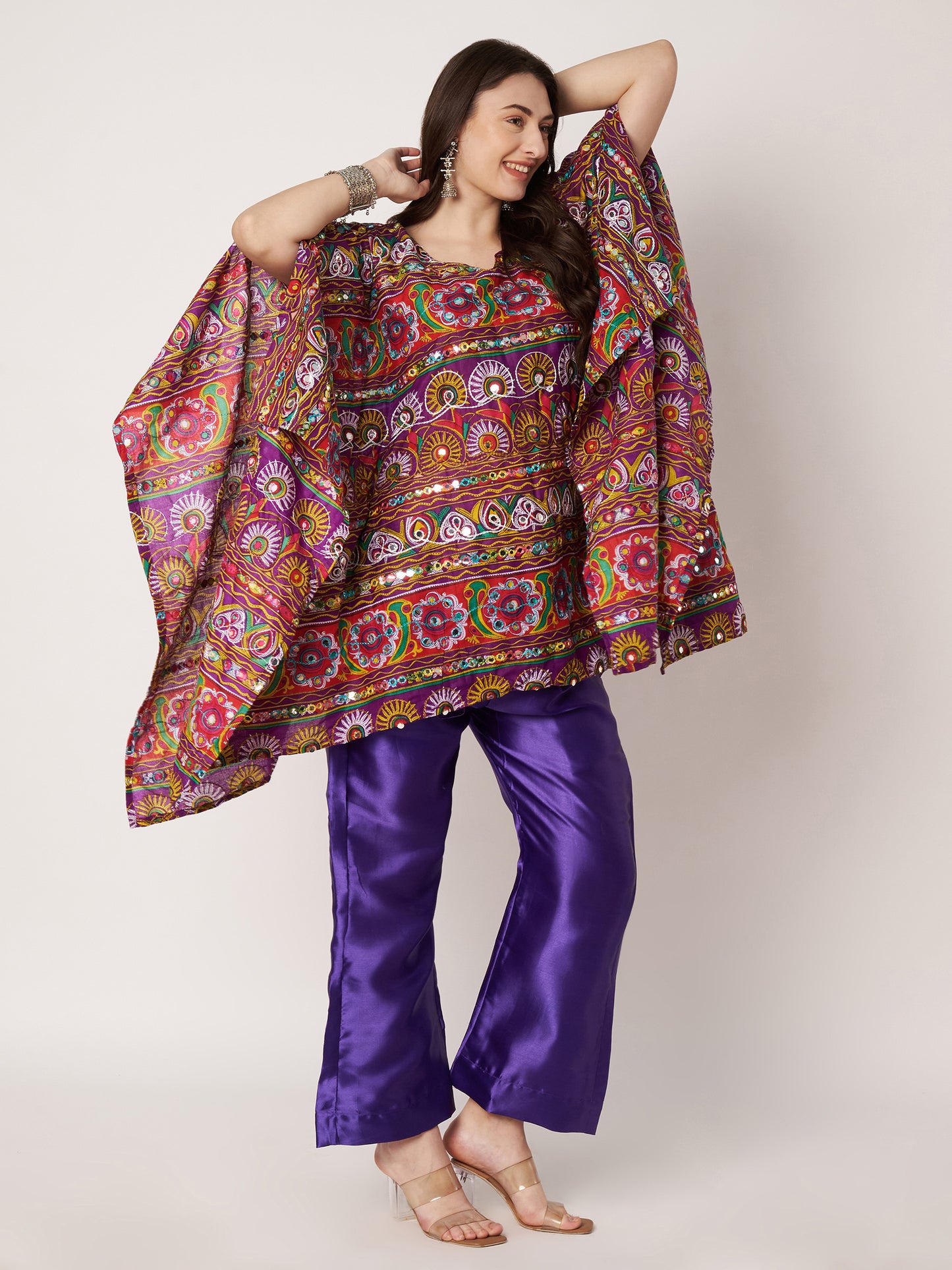 Jaipuri multi colour Cord Set