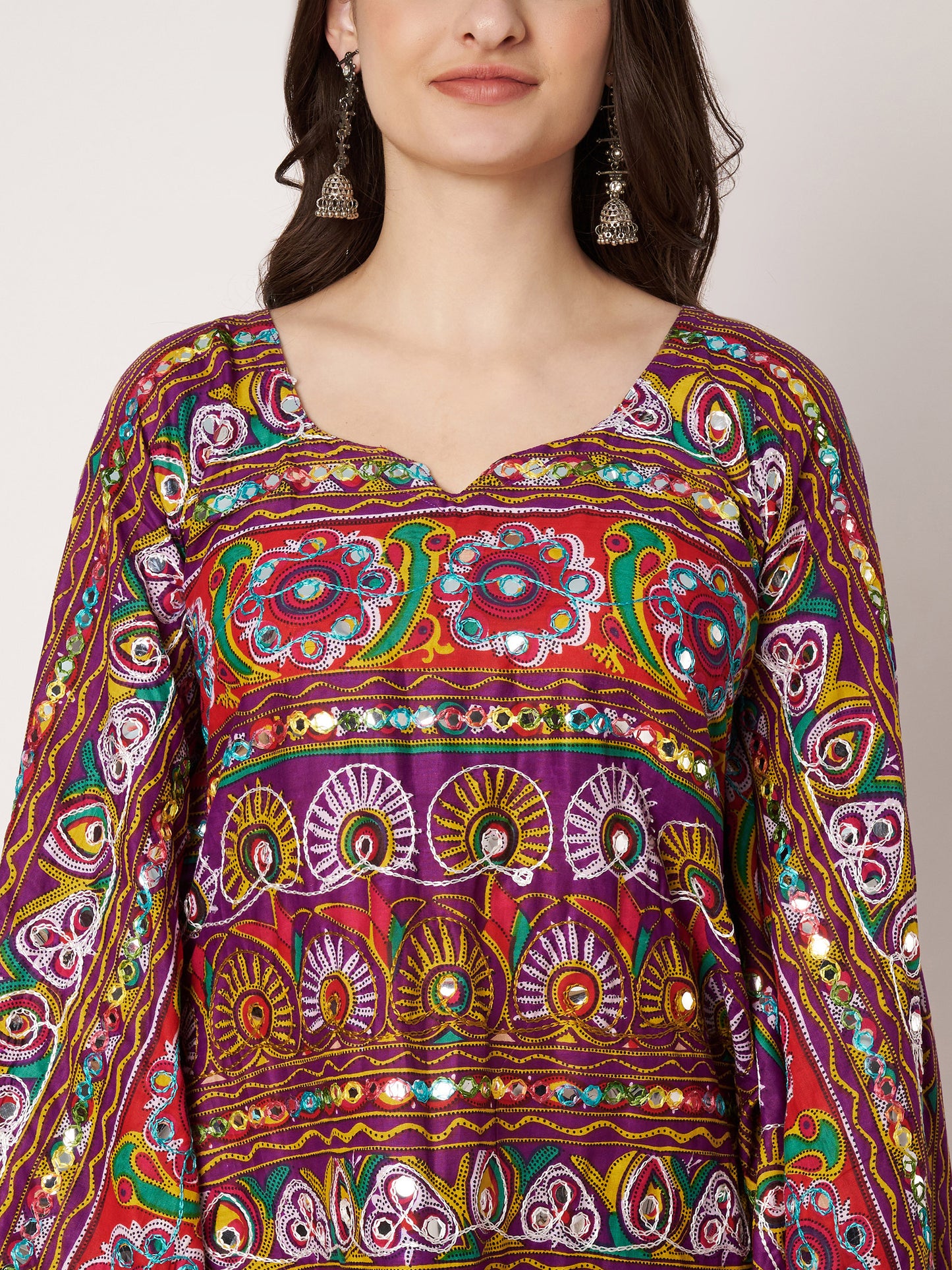 Jaipuri multi colour Cord Set