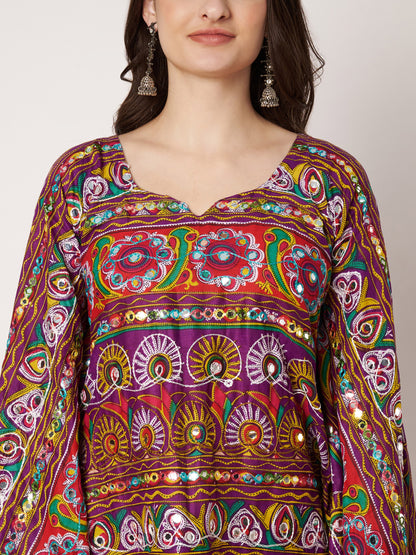 Jaipuri multi colour Cord Set