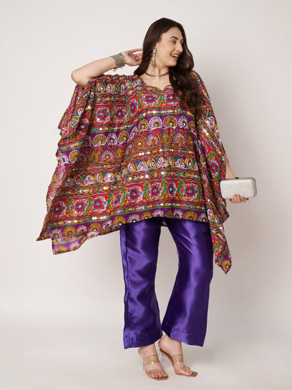 Jaipuri multi colour Cord Set