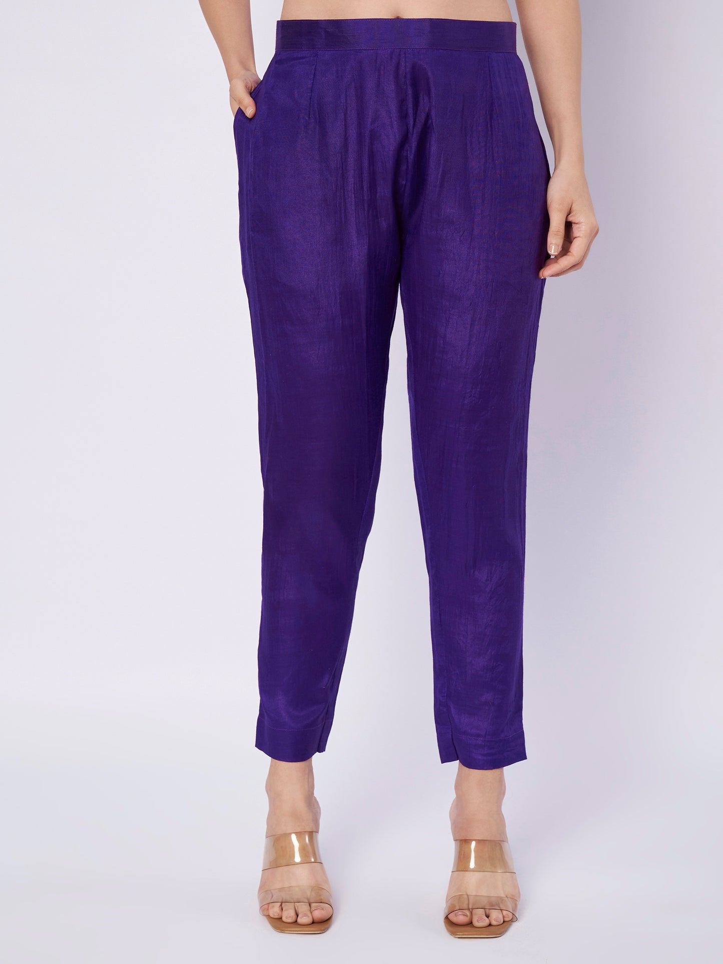 Royal Blue sequence lehriya Indo western Dress