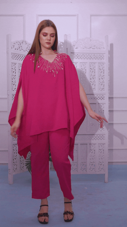 Designer  Cord Set  in Hot Pink