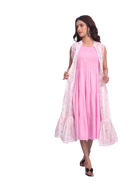 Cute Frock with shrug