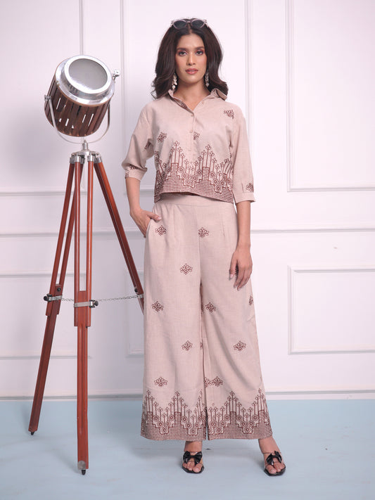 Pastel Brown Cord set