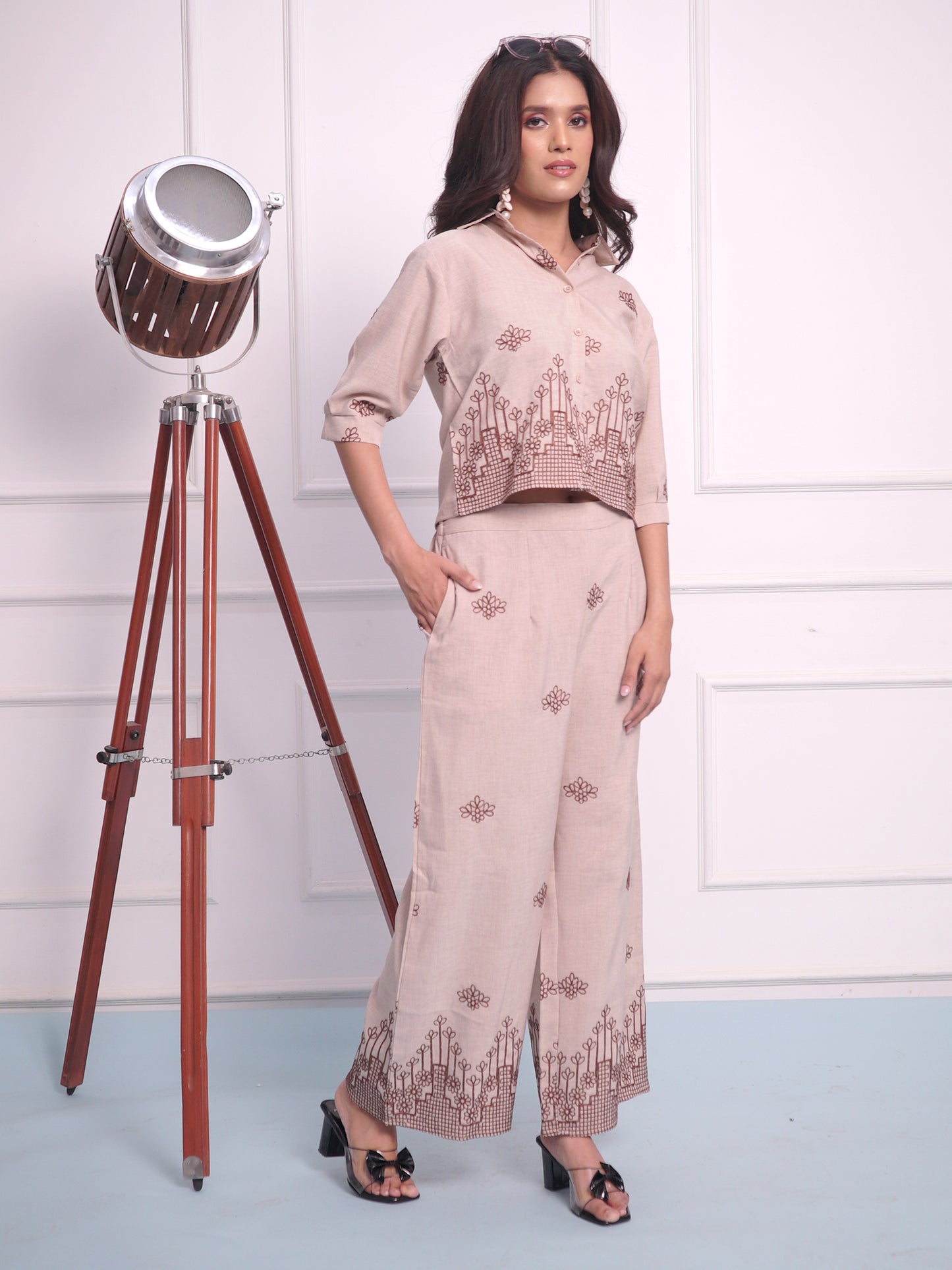 Pastel Brown Cord set