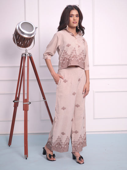 Pastel Brown Cord set