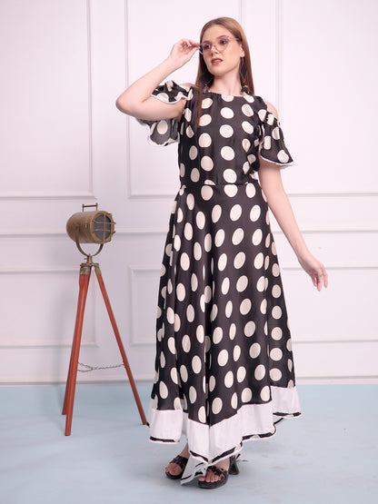 Polka Long Dress