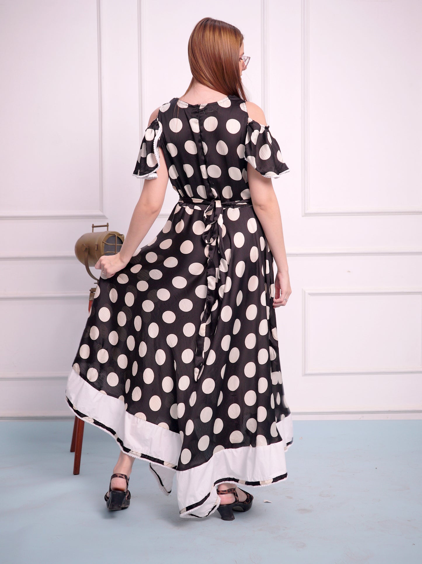 Polka Long Dress