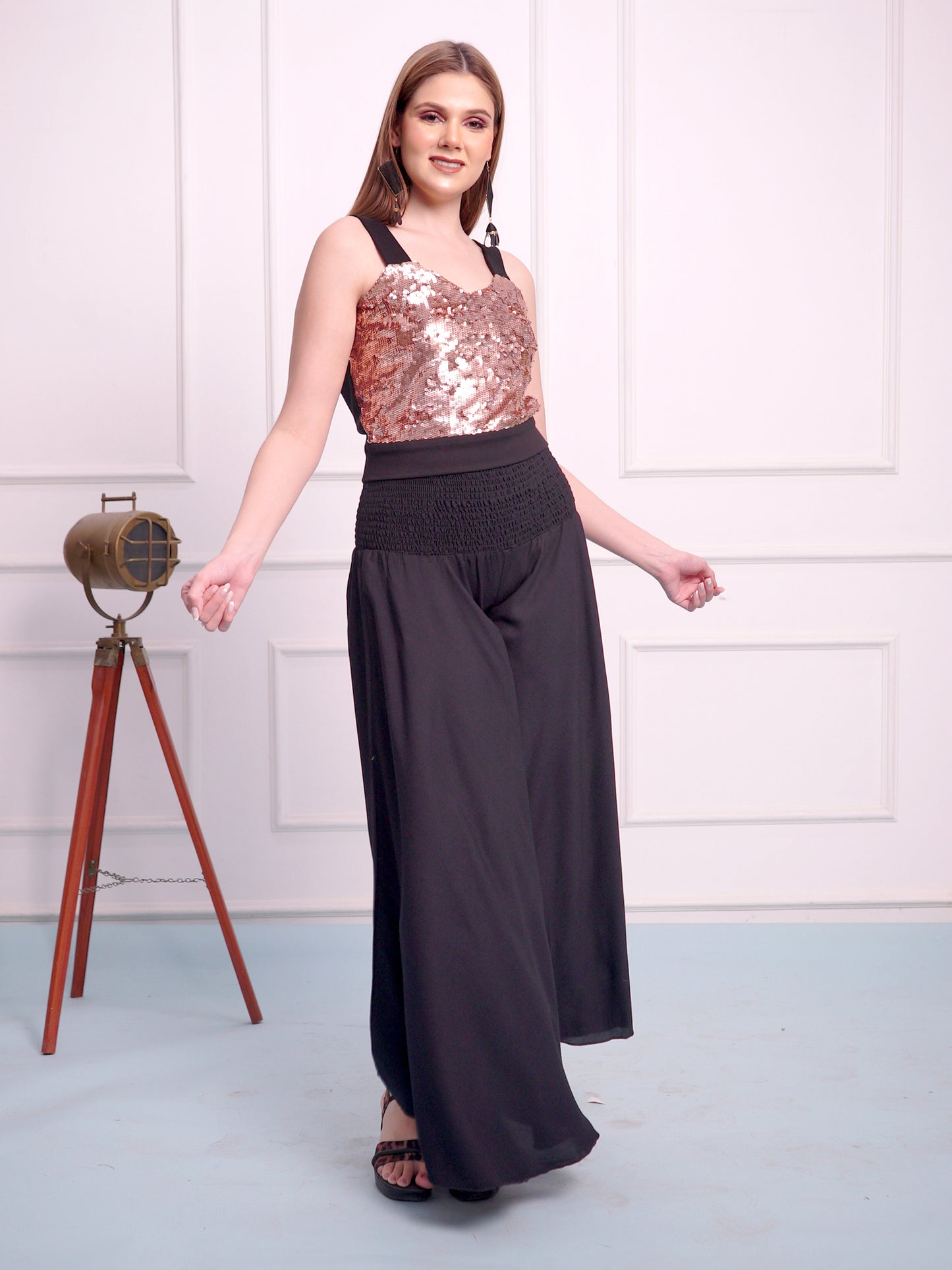 Crop Top with Plazzo