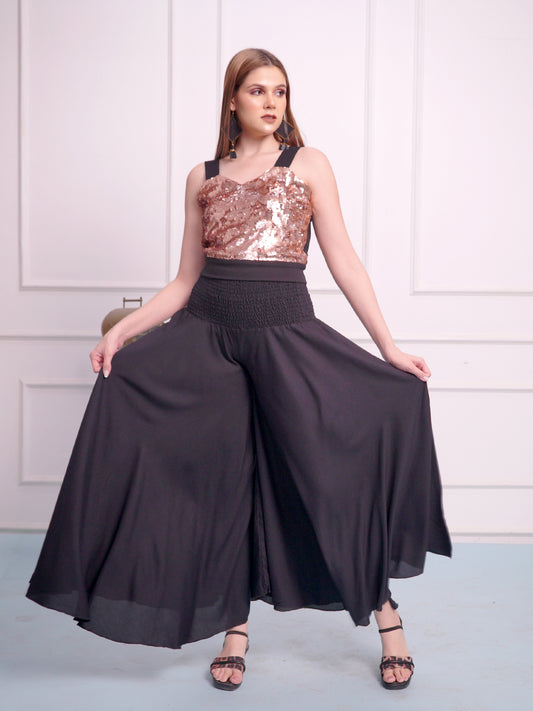 Crop Top with Plazzo