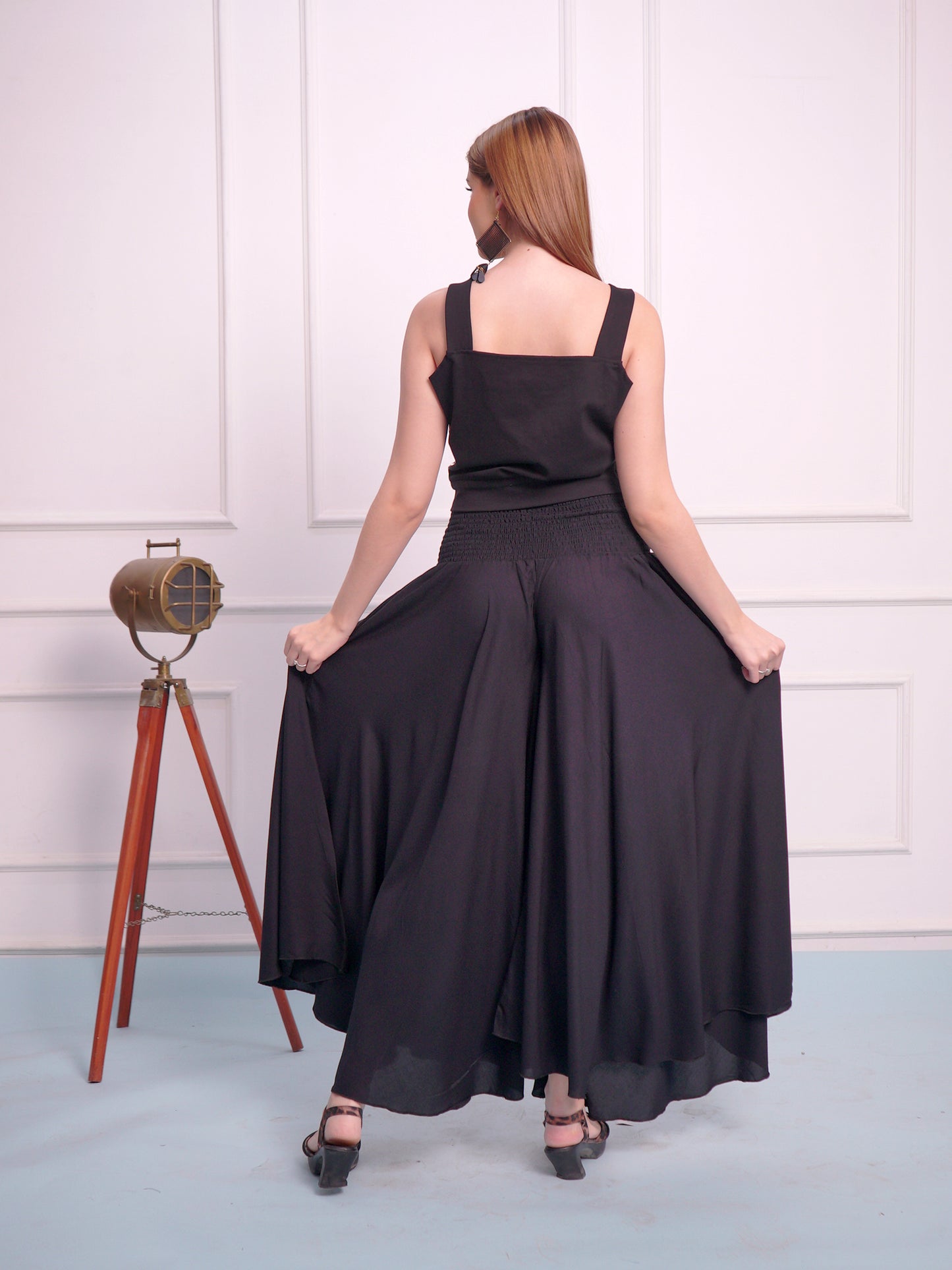 Crop Top with Plazzo