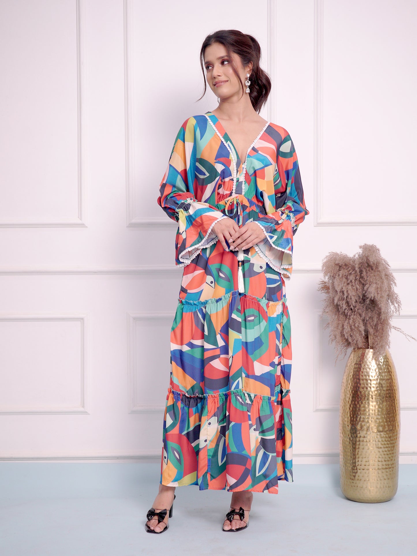 Aqua Girl Long Dress For Girls || Women||