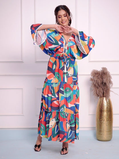 Aqua Girl Long Dress For Girls || Women||