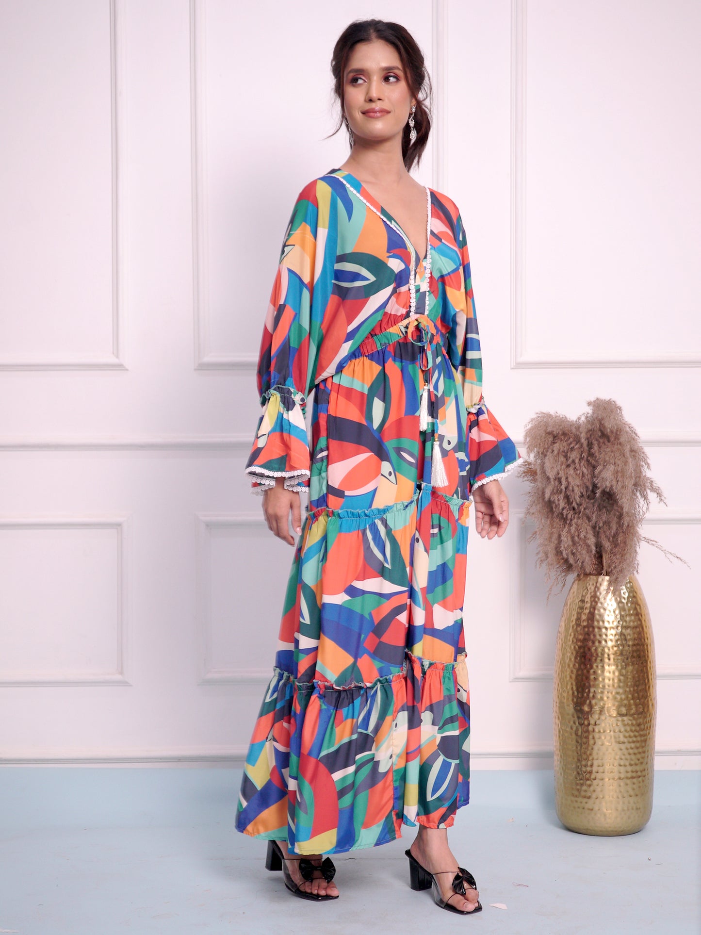 Aqua Girl Long Dress For Girls || Women||