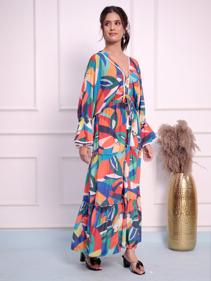 Aqua Girl Long Dress For Girls || Women||