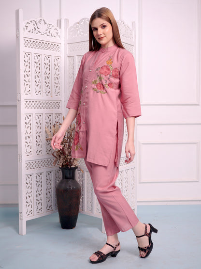 Cord Set with piping embroidery