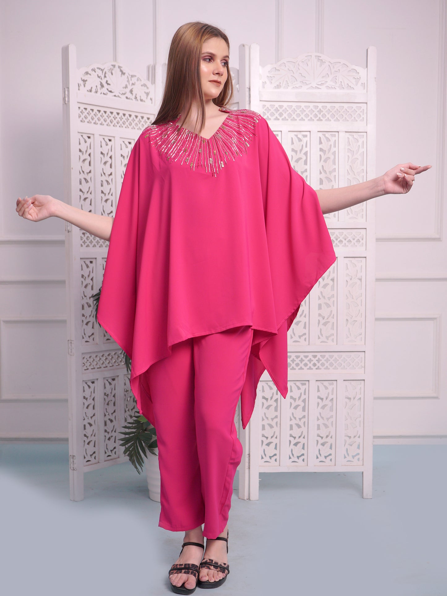 Designer  Cord Set  in Hot Pink