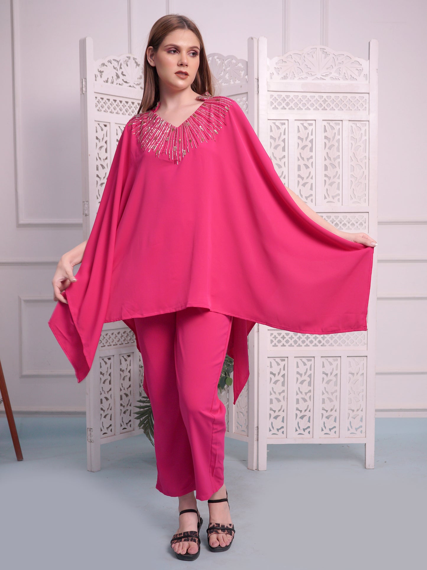 Designer  Cord Set  in Hot Pink