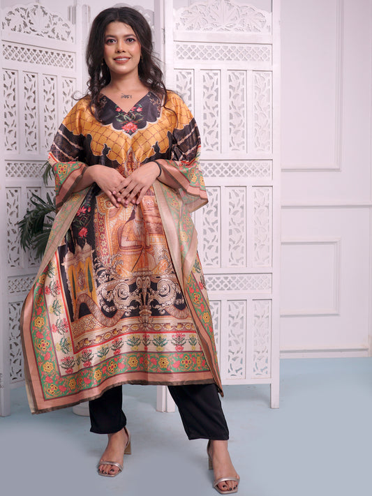 Shahjahan Mumtaz Print Kaftan