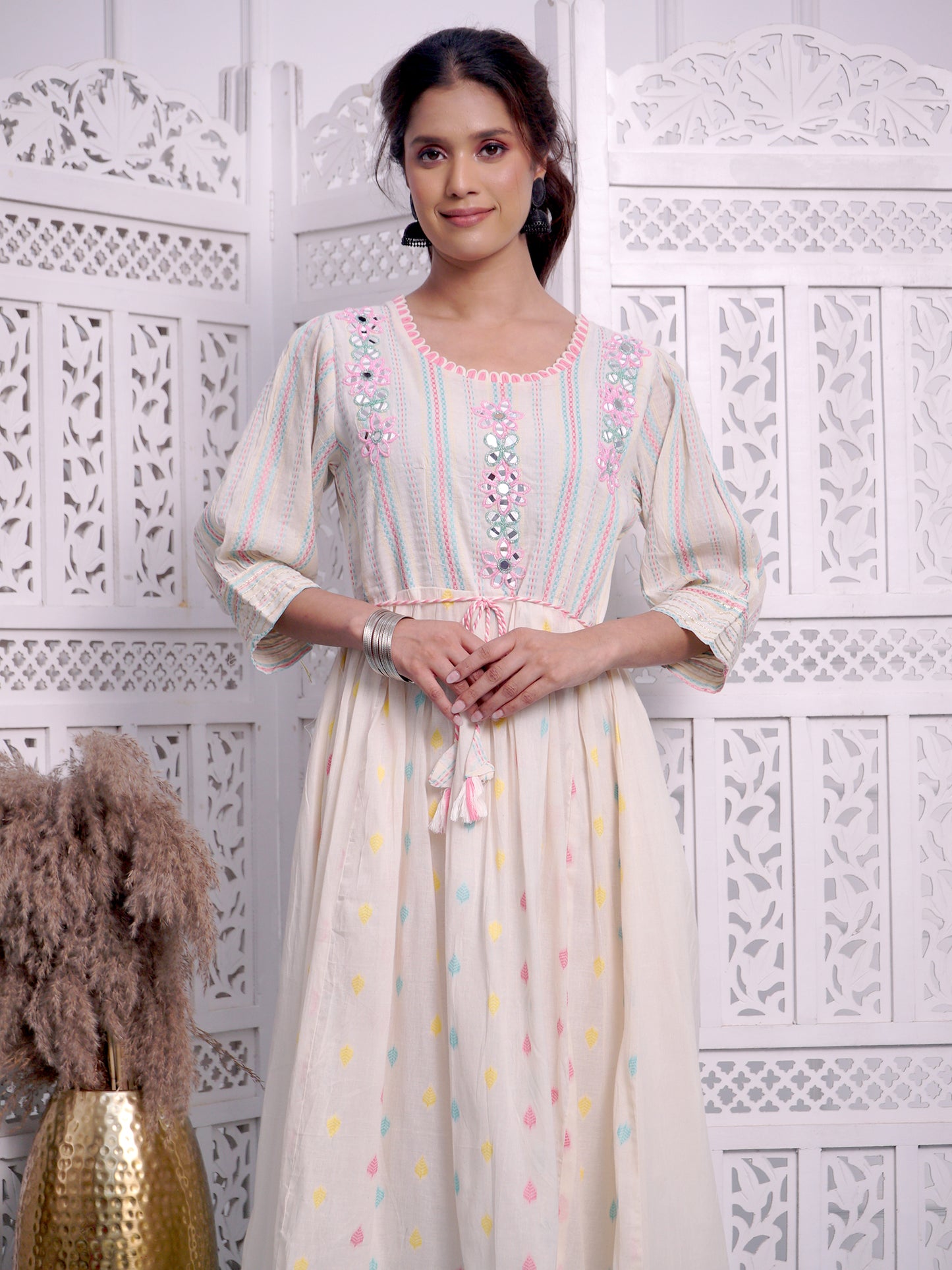 Party Wear Gown in Multicolour style