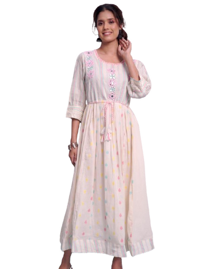 Party Wear Gown in Multicolour style