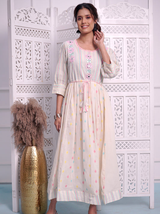 Party Wear Gown in Multicolour style